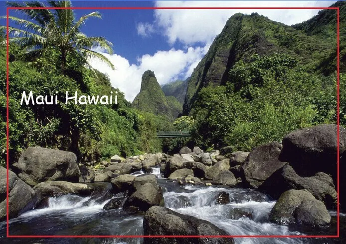 США путешествия флуоресцентная игла Iao Valley State Park Maui гавайский путешествие