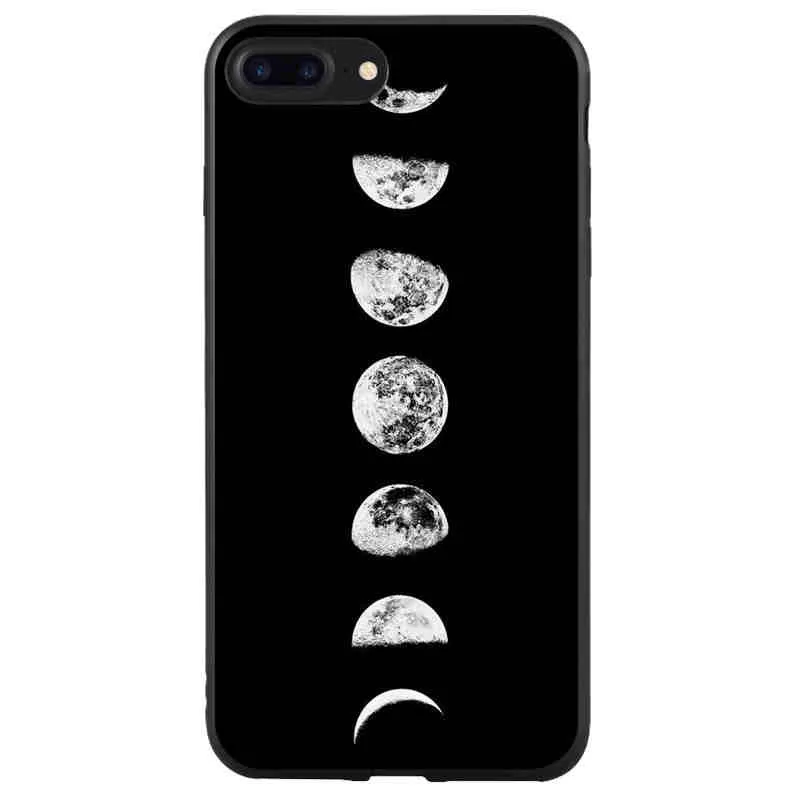 Черный силиконовый чехол для Capinha Para iphone 6s x 5s Se 8 plus Мягкий из ТПУ Fundas 7 Plus |