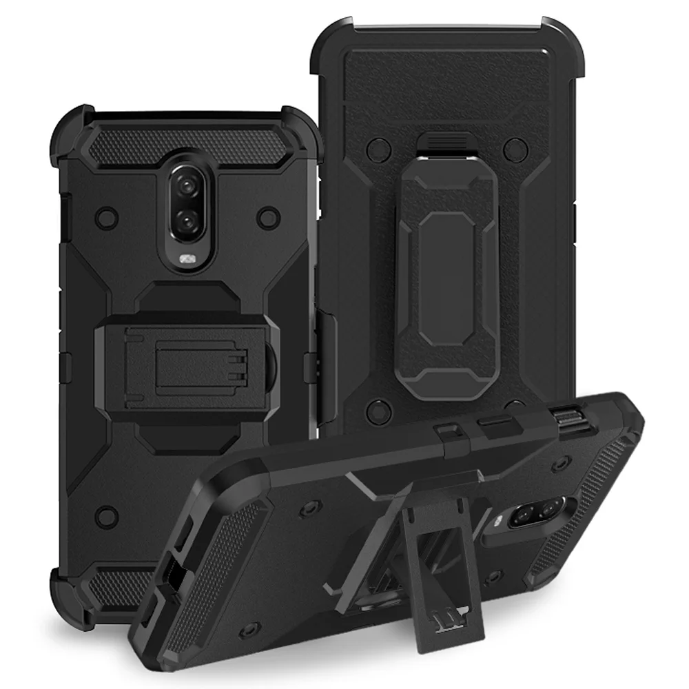 Для Oneplus 6 т случае Heavy Duty противоударный защитный Гибридный Armor чехол с подставка