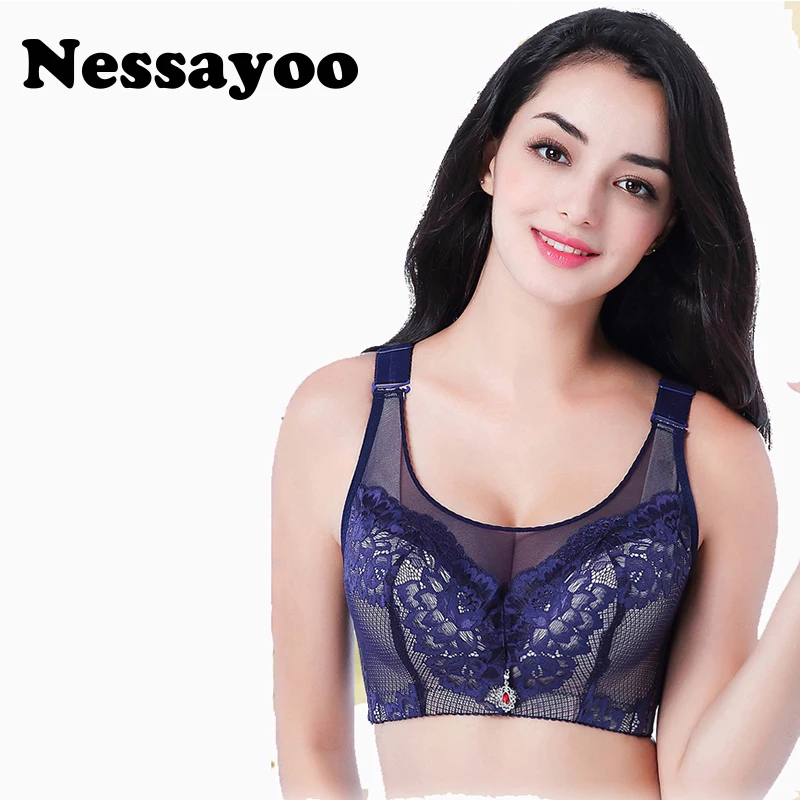 

Plus Sizes Bra for Women Underwear Bra Push Up C D E Cup Size 85 90 95 100 105 110 Wireless Bralette Female intimate underwear