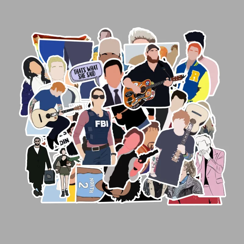 50 шт./компл. офисная наклейка наклейки сериалов для багажа мотоцикл ноутбук