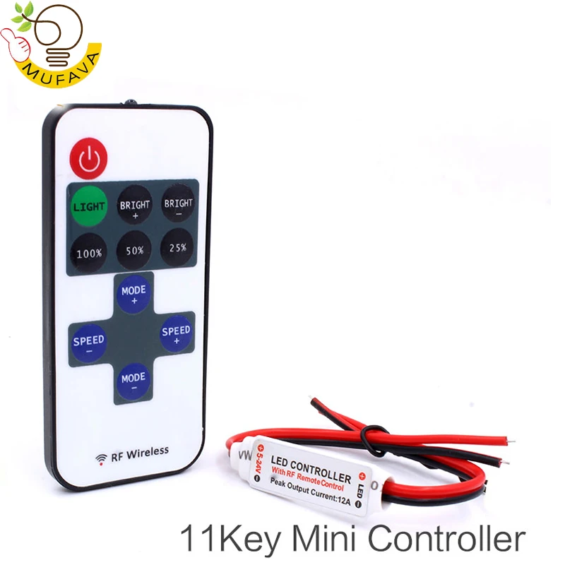 DC 5 ~ 24V RF беспроводной пульт дистанционного управления диммер 24/44 клавиши общие