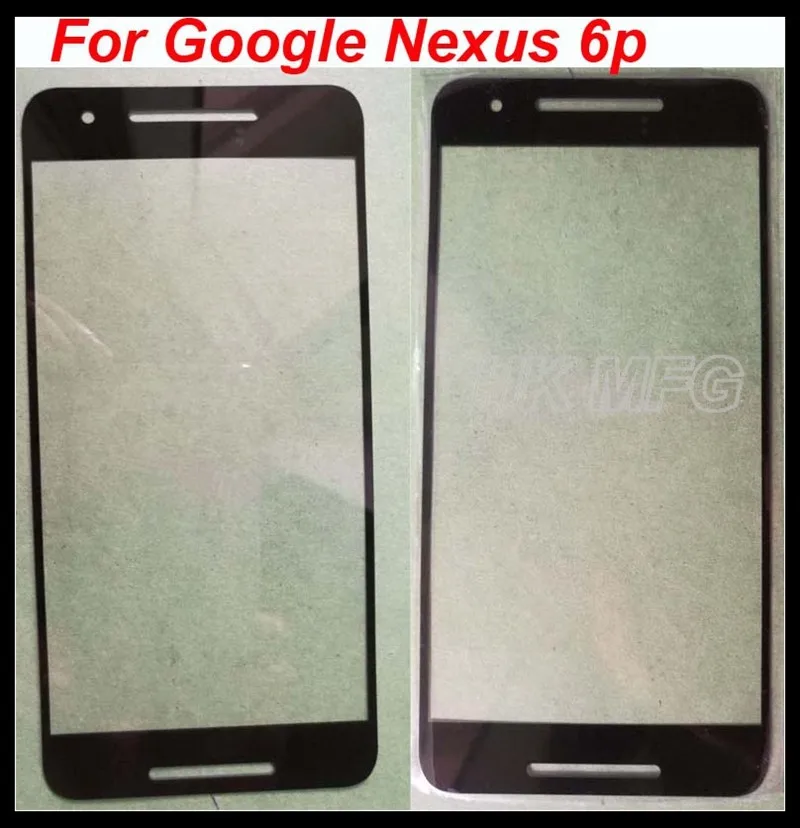 XCHMFG для Nexus 6p дигитайзер Крышка внешняя стеклянная линза Переднее стекло 6P черный