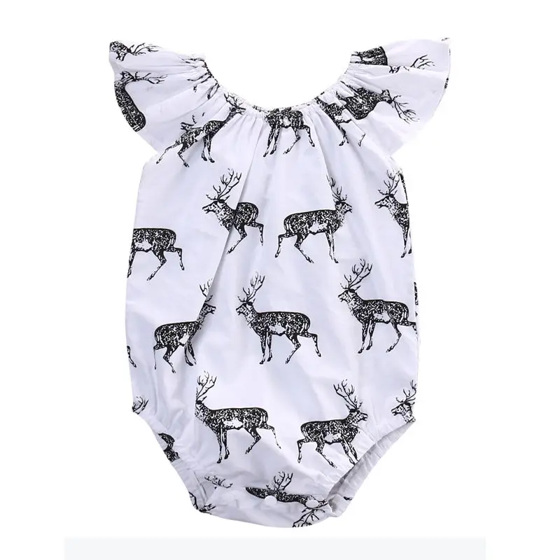 Детский хлопковый комбинезон с оборками|baby bodysuit short sleeve|baby girlbaby cotton bodysuits |
