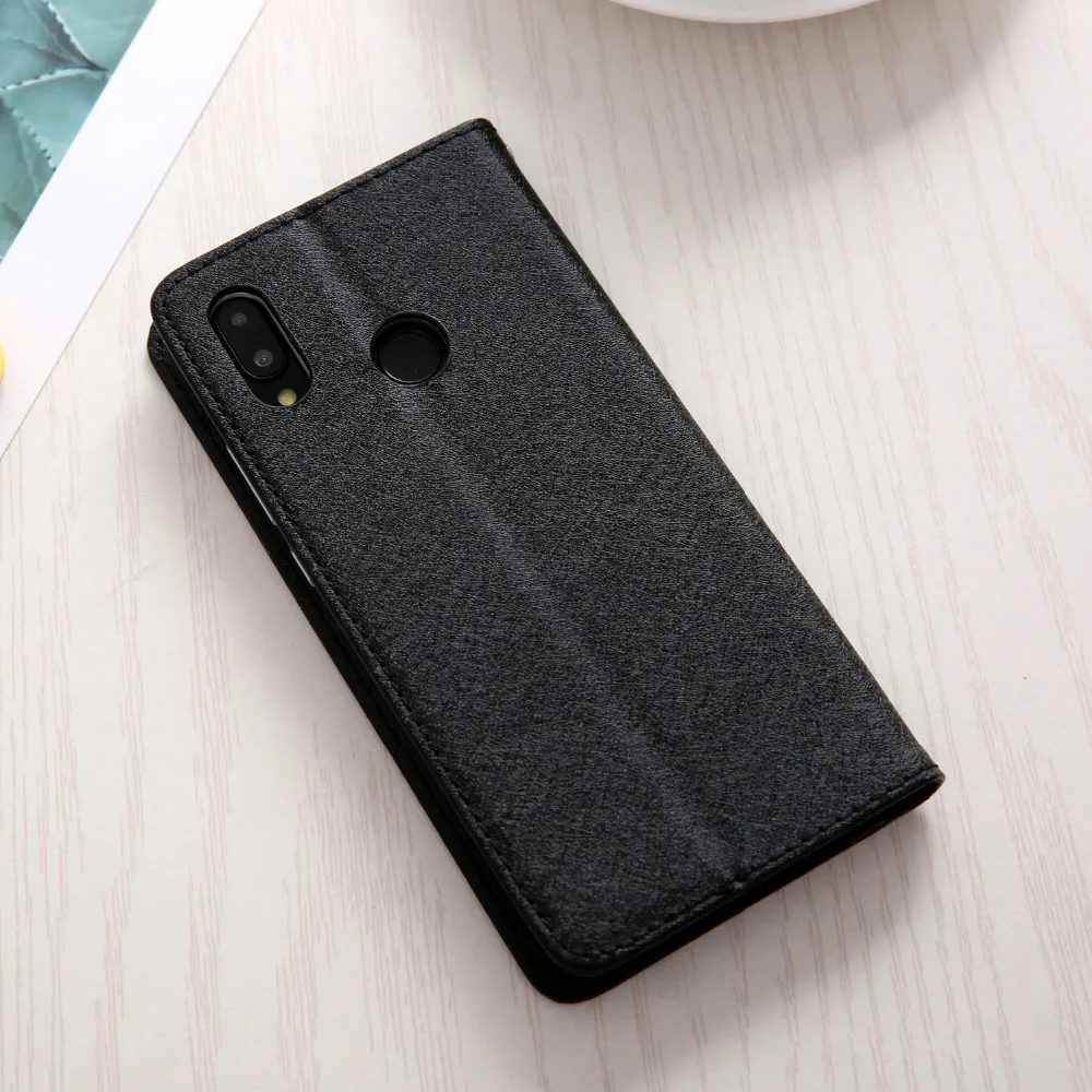 Магнитный флип-чехол для huawei P20 Lite P20 Шелковый кожаный и силиконовый мягкий чехол huawei P20 Lite чехол роскошные чехлы для телефонов