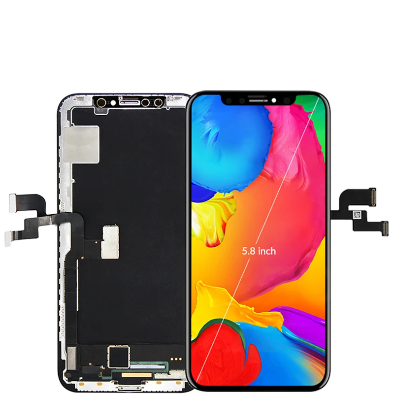 GX класс Super Amoled дисплей Замена для iPhone X XS 5,8 дюймов ЖК дисплей с 3D сенсорный экран планшета Ассамблеи 2 шт