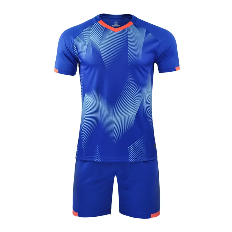 M8602 blue set Мужская футболка Survete для мужчин, футболка для футбола, спортивный комплект, Мужская одежда для футбола, комплект из Джерси, Униформа, теннисные рубашки, шорты, спортивные костюмы, принт на заказ - Цвет: M8602 blue set