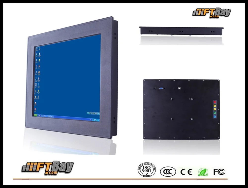 

15 inch Slim Series embedded lcd monitor Industrial-grade flat panel liquid crystal displays with touch function