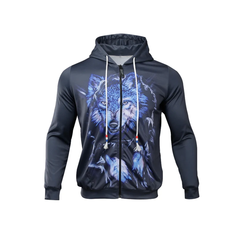 Wolf XINTOWN теплые флисовые куртки с длинными рукавами для велоспорта Мужская ветрозащитная куртка мотоциклетная с карманами зимняя велосипедная трикотажная велосипедная одежда - Цвет: Wolf