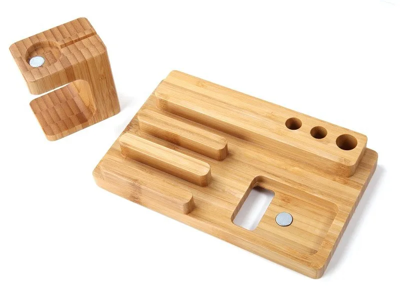 Для Всех Apple Часы (38 мм и 42 мм) Все Мобильные Телефоны Деревянный Бамбука Зарядной