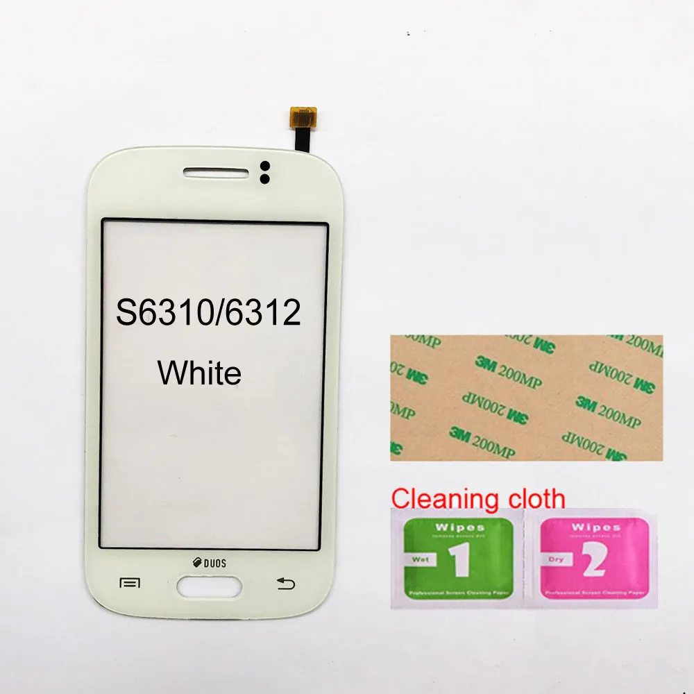 White And Tools Для samsung Galaxy Music Duos S6012 сенсорный экран для samsung Galaxy Y Duos S6102 Young S6310 S6312 сенсорный экран Объектив сенсор - Цвет: White And Tools