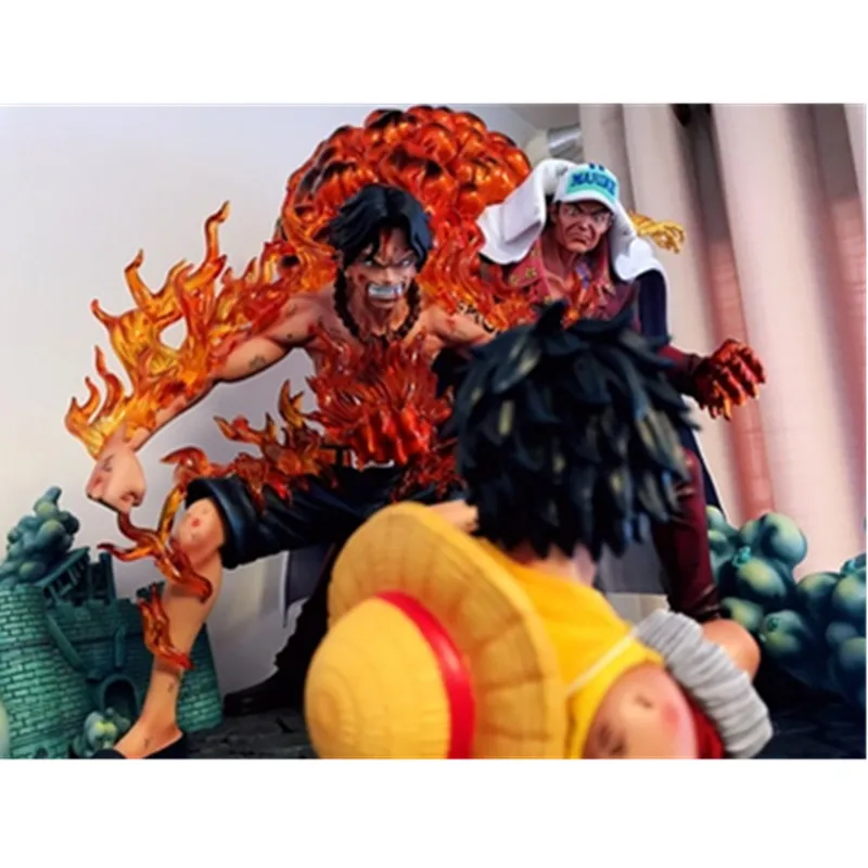 Аниме ONE PIECE The Death Of Portgas D Ace Sakazuki Луффи смола статуя фигурка коллекция украшения рабочего стола G2633