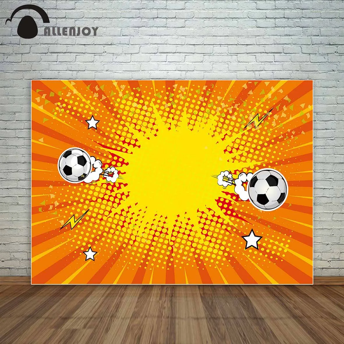 Allenjoy фон для фотографии &quotФутбол&quot оранжевые вечерние фоны футбол поп-арт