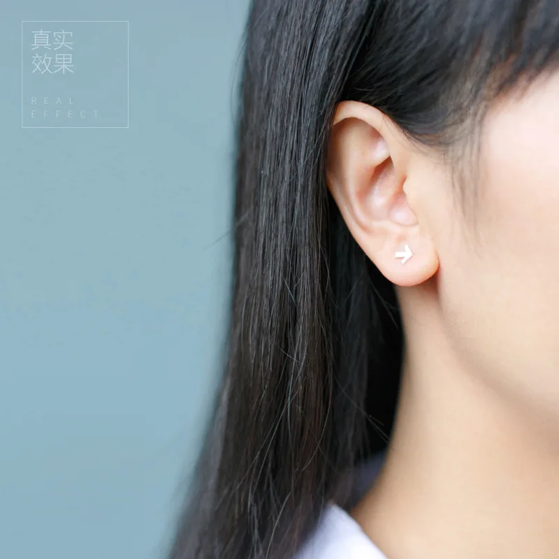 Женские серьги гвоздики из серебра 925 пробы|arrow stud earrings|stud earringsstud earrings for women |