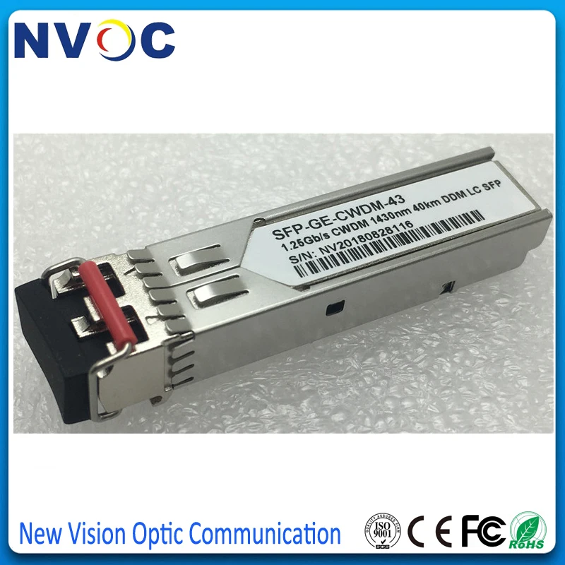 1 25G 1430nm 40km 1270-1610nm двойной волоконный LC CWDM SFP модуль приемопередатчика с функцией DOM