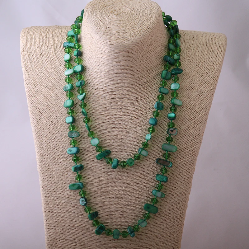 Бесплатная доставка модный Радужный цветной кристалл с узелком и подвеской|necklace
