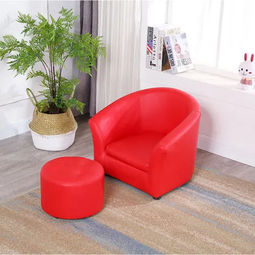Red Sofa stool Детский диван детский мини-ленивый диван стул одиночный прекрасный стул для девочки, детский диван для детского сада - Цвет: Red Sofa stool