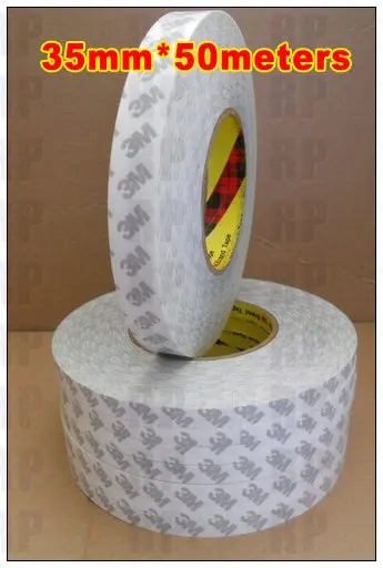 

1 Roll 35mm*50M 3M 9080 Translucent Two Sides Adhesive Glue Tape for Mini Pad, Tablet, Cellphone Screen, LCD Surface Bond