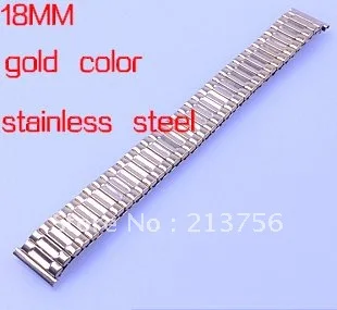 Wholesale 20pcs/lot 18mm stainless steel gold color  Watch Bands-Top quality--WB1803