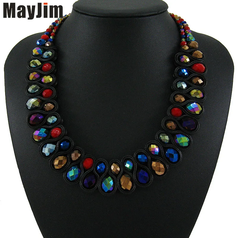 Массивное модное ожерелье для женщин 2018 винтажный воротник Золотая цепочка