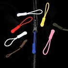 10 _ шнур из ПВХ, ремешок на молнии, Съемник на молнии, сменный Съемник на молнии для одежды, сумки, тактических аксессуаров для рюкзака