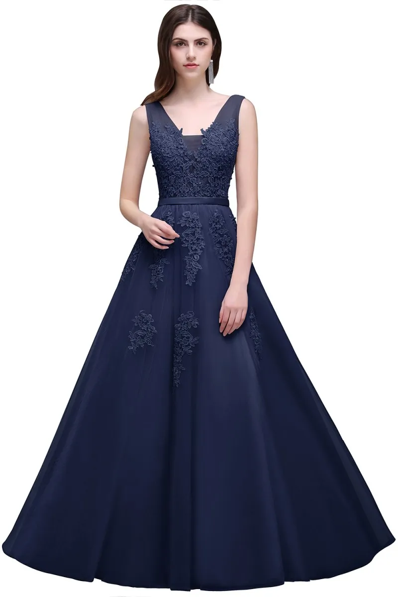 Недорогое Платье до 50$ А-силуэта длинное короткое платье с аппликацией Vestido de Festa без рукавов торжественное вечернее платье для вечеринки платье для выпускного вечера es