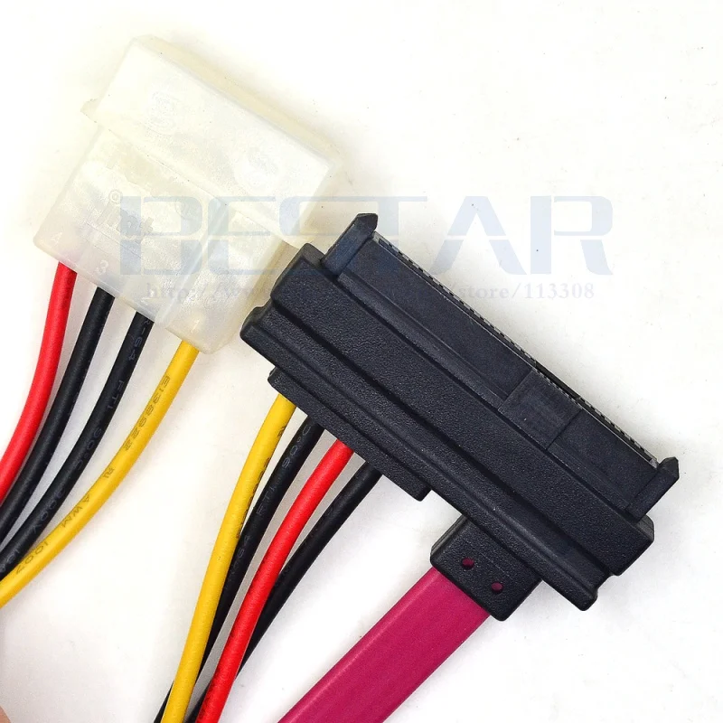 0 5 м двойной мощности ESATA до 7 + 15 pin SATA и большой 4-контактный кабель преобразования