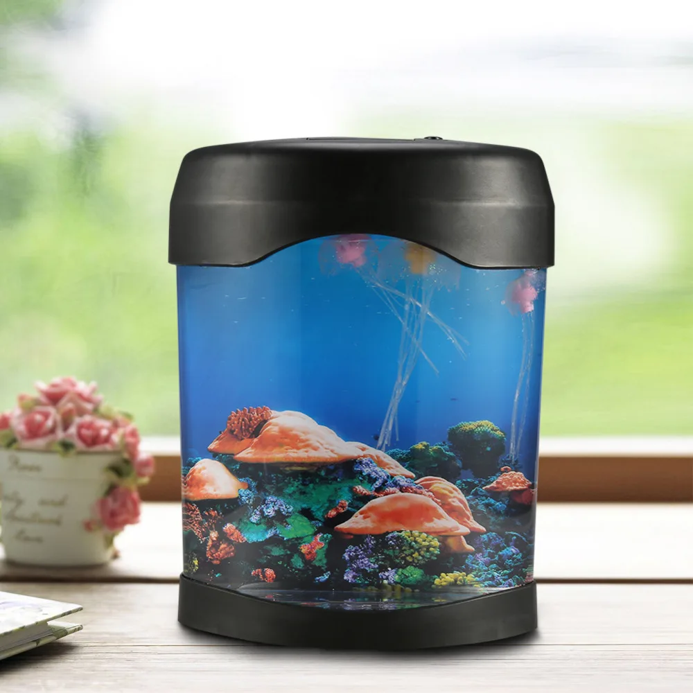 Светодиодный аквариум морской мир плавательная лампа Ночной светильник Цветные