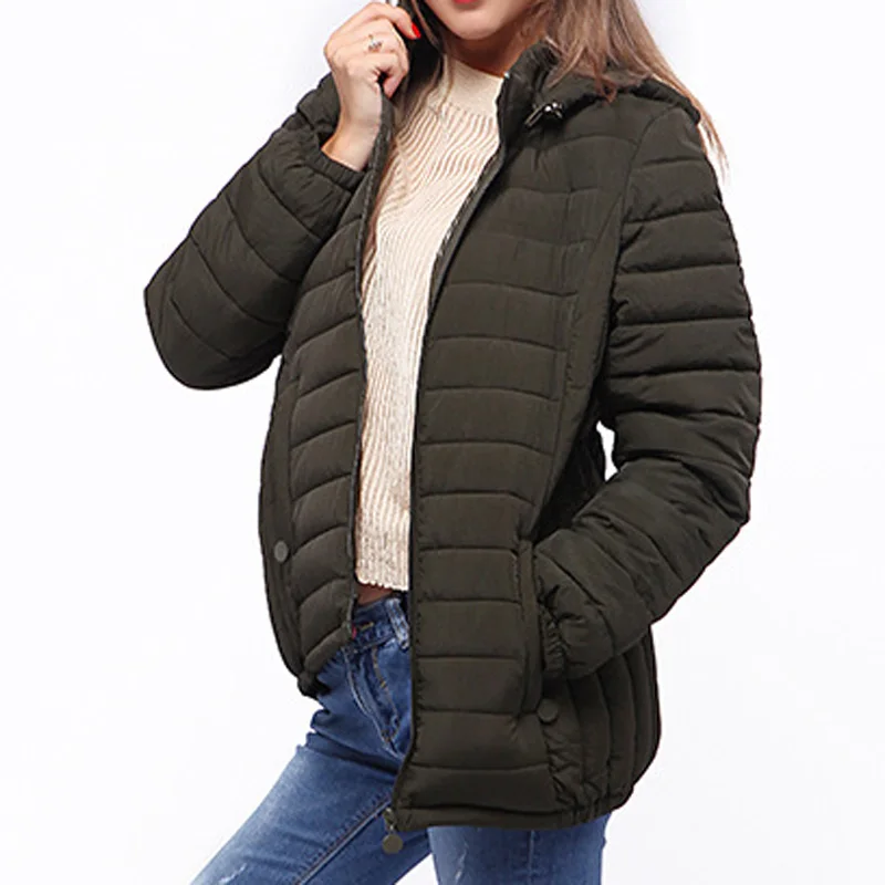 HEE GRAND/женские парки с капюшоном тонкое повседневное стеганое зимнее пальто