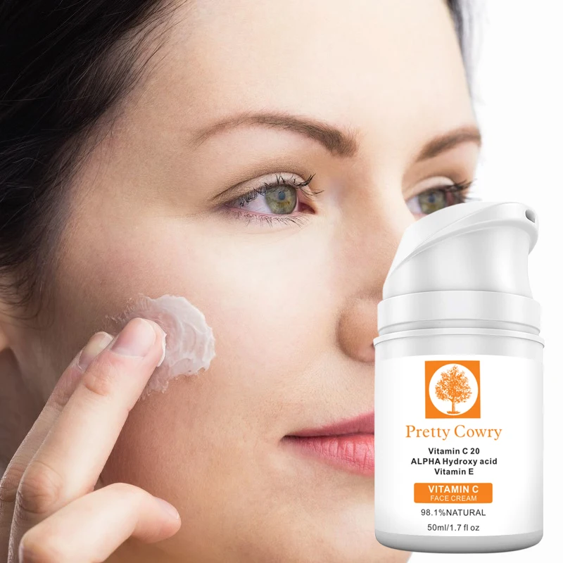 

50g Vitamin C Moisturizing Face Cream Organic Retinol Whitening Anti Aging Wrinkles Moisturizer Hydration Skin Care Tool