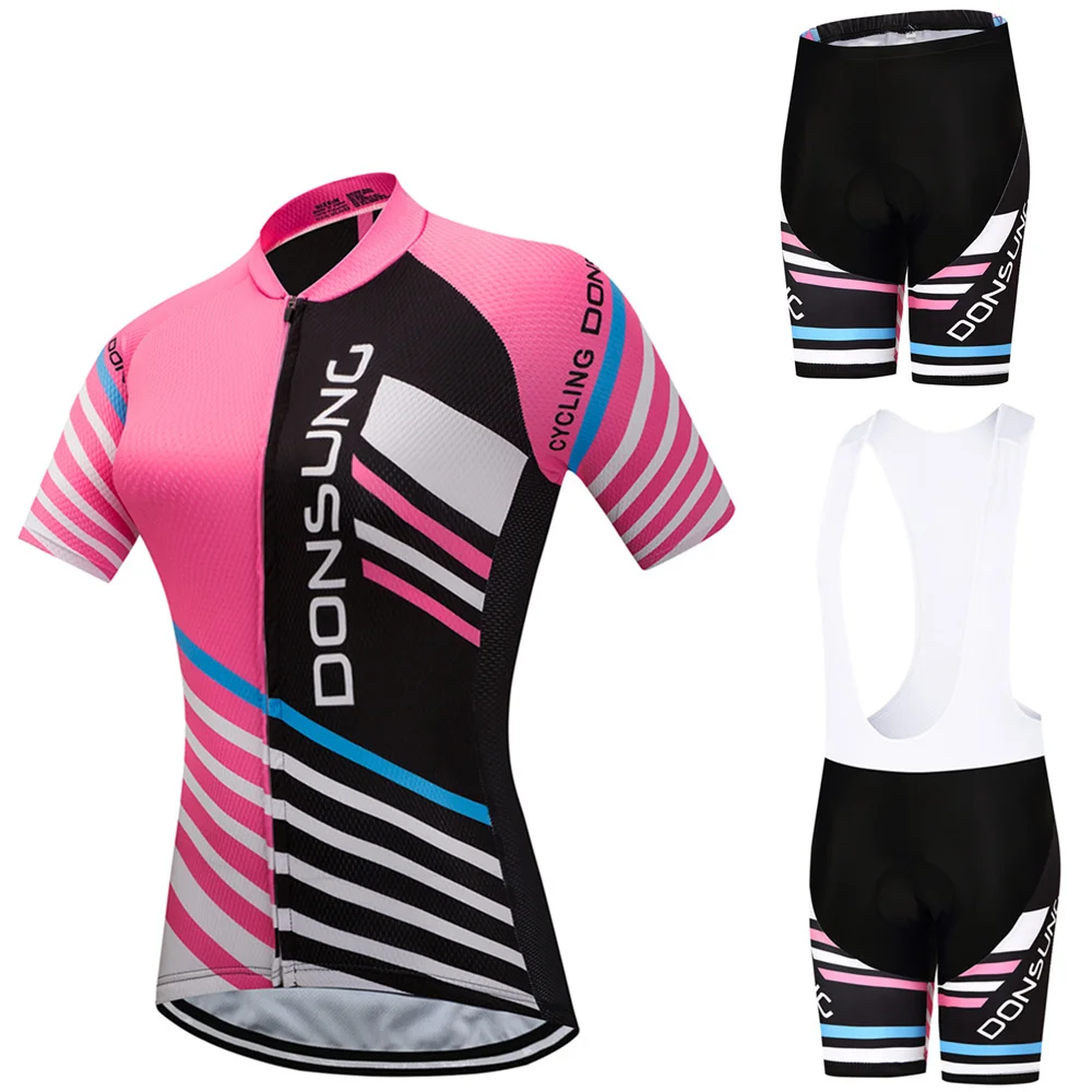 Велосипед Велосипедная форма Для женщин Велоспорт Джерси с 3D шорты 2018 Vélo
