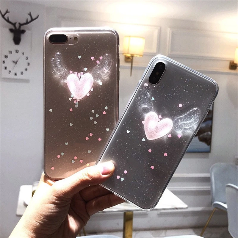 Новый чехол love wings для iphone X XR XS Max 8 7 6 6s Plus | Мобильные телефоны и аксессуары