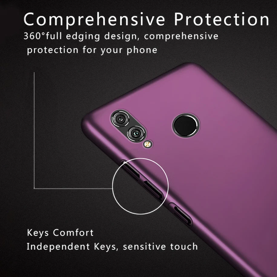 Чехол с полной защитой для Huawei Honor 10 Lite чехлы жесткий пластиковый матовый чехол 6 21