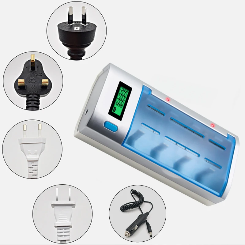 2017 новое зарядное устройство для батареи ЖК дисплей AA/AAA/SC/C/D/9 V|lcd display battery charger|battery