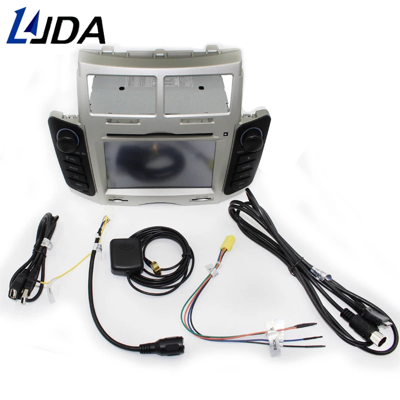 LJDA 2 Din Автомобильный dvd-плеер для Toyota Yaris 2005-2011 Bluetooth радио gps навигация Bluetooth аудио FM RDS мультимедиа головное устройство