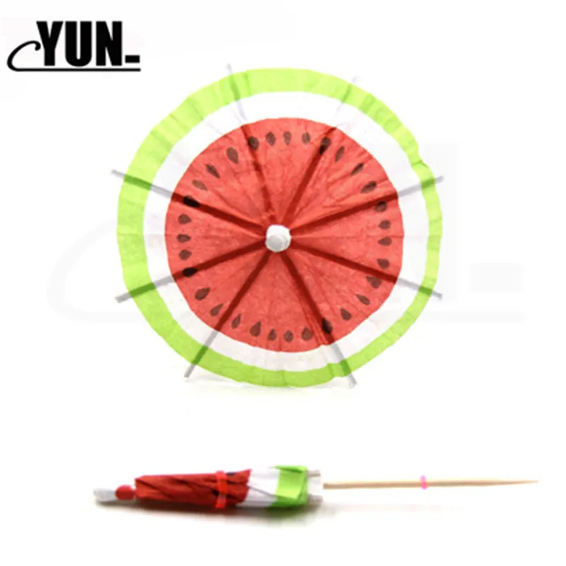 20 шт. Гавайский Зонт с арбузами вечерние украшения для пляжного бассейна