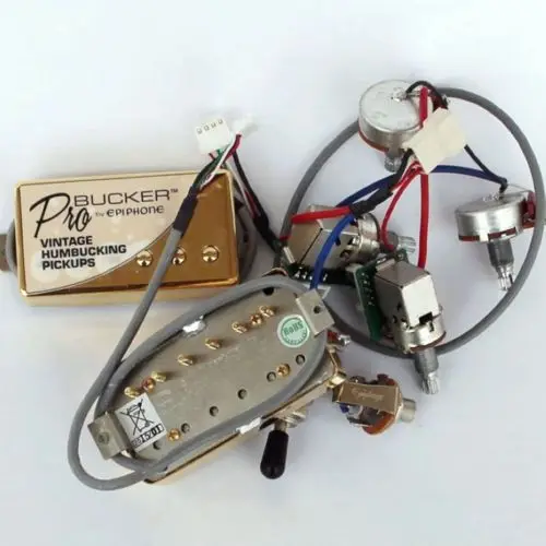 Новый стиль Золотой ProBucker Alnico шеи и мост звукосниматели с Pro жгут проводов | Спорт