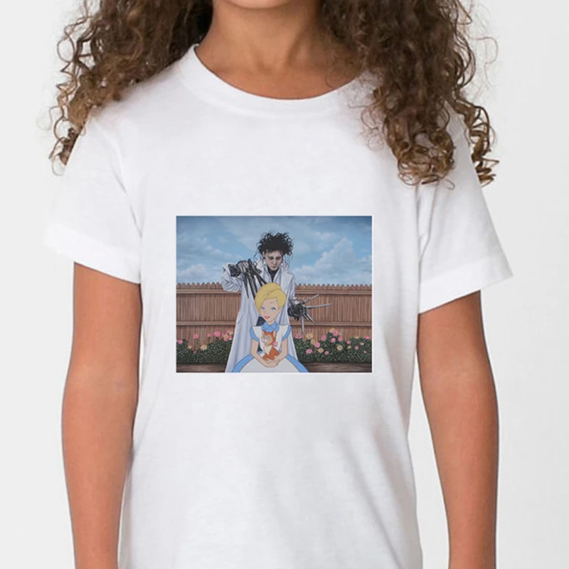 

DERMSPE 2019 Summer O-Neck Kids Girls Boys Casual Cotton Print Short Sleeve Tee Cute Cartoon T-shirt Top Children Baby Clothes