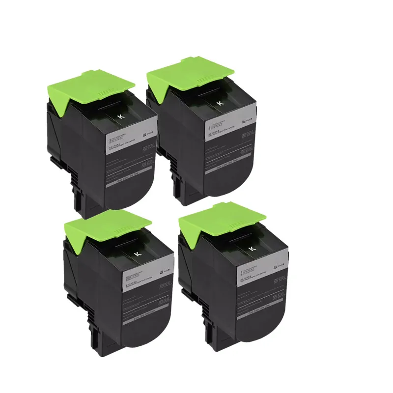 4 шт. черный тонер 310 для Lexmark 8K CX Тонер картридж CX310 410 510 CS310 CX410 CX510 лазерный