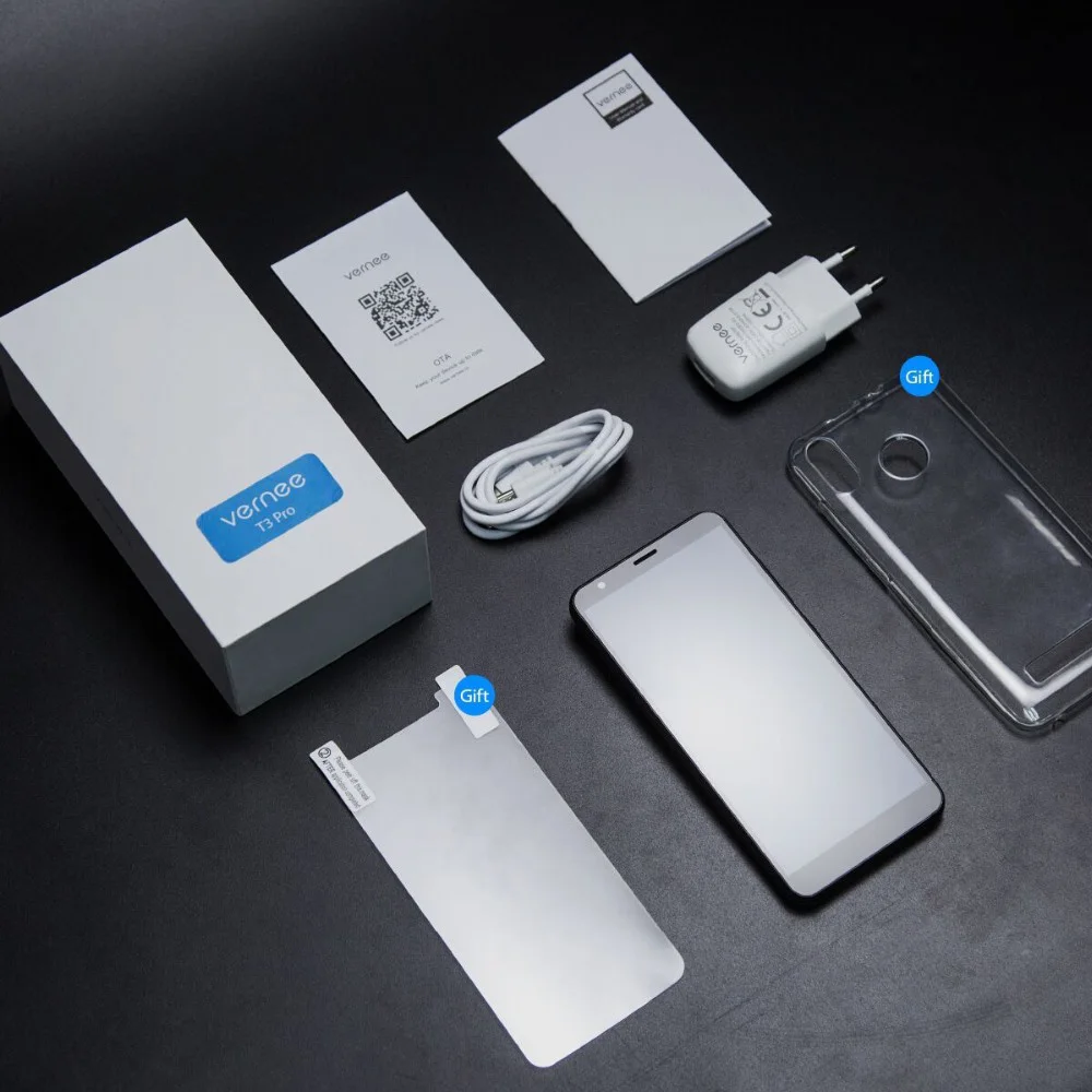 Мобильный телефон Vernee T3 Pro 3 ГБ 16 MTK6739 4080 мАч Безель полный экран 5 дюймов 18:9 13 МП две