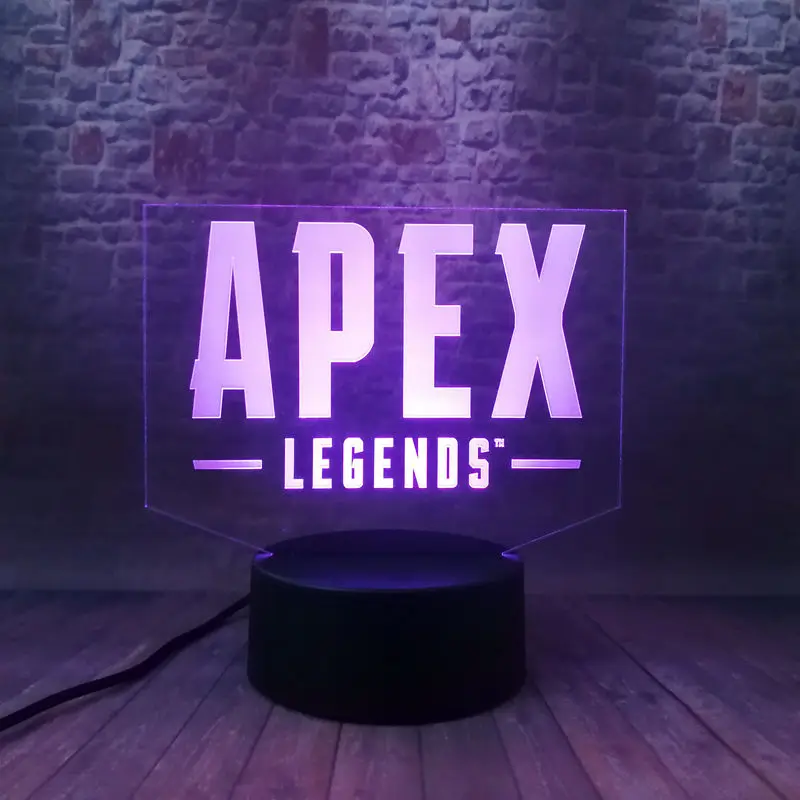 Фигурка Apex Legends Модель 3D иллюзия светодиодная лампа 7 цветов Изменение ночного