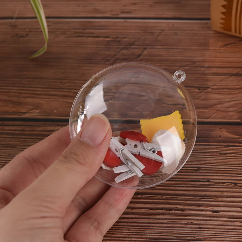 1 шт. Рождественская елка украшение подарок коробки для конфет DIY шар прозрачный