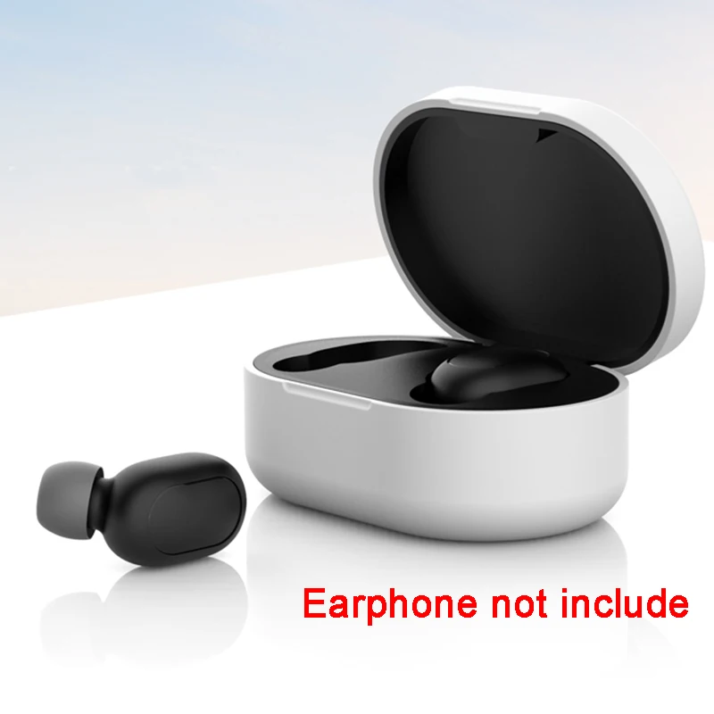 White Для Redmi Airdots чехол силиконовый чехол для наушников для Xiaomi Redmi Air dots TWS беспроводная гарнитура защитный чехол - Цвет: White