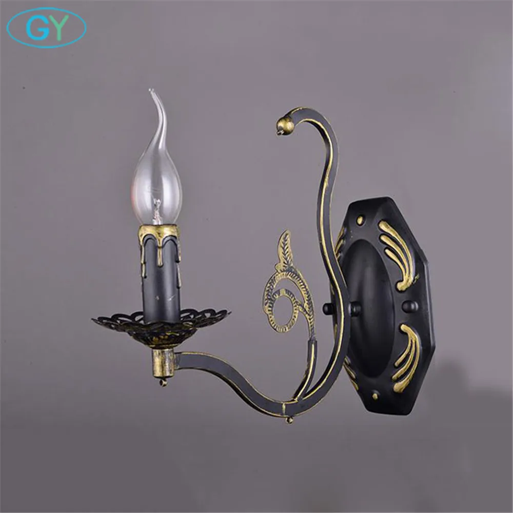 2018 новый художественный декор из кованого железа светодиодный настенный