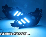 LED DRL White blue 2012 2013, Elantra Дневной светильник,! Светодиодный, Elantra противотуманный светильник, Elantra головной светильник - Цвет: LED DRL White blue