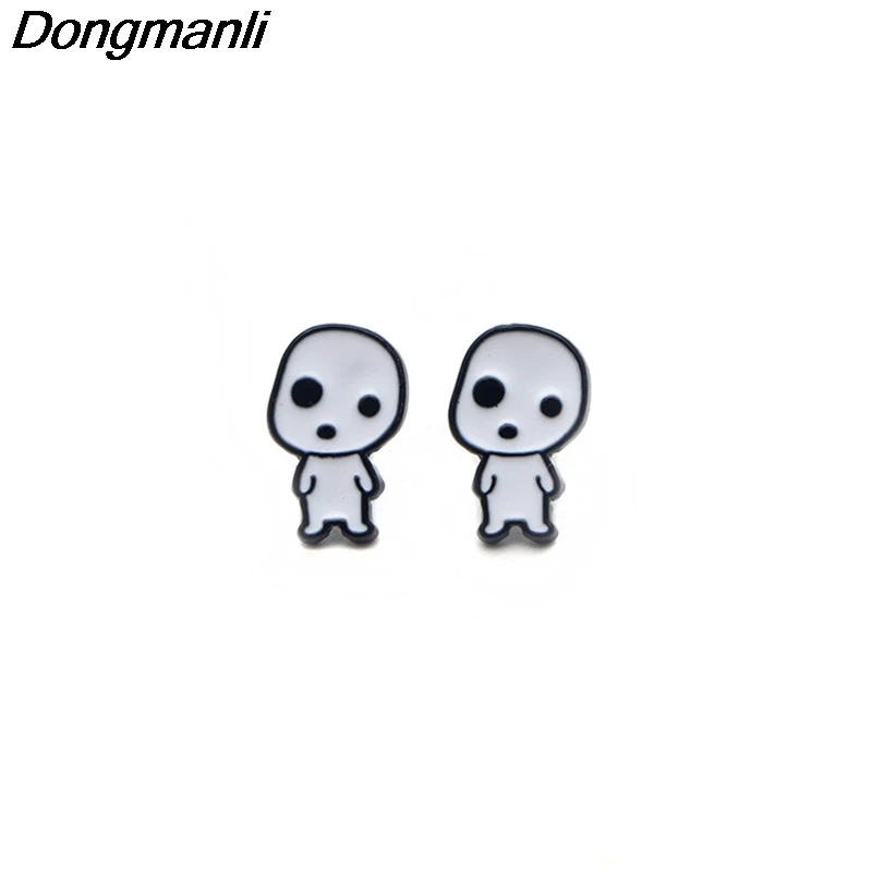 P3152 Dongmanli Specter нержавеющая сталь пирсинг для уха пусеты дети милые серьги женщин