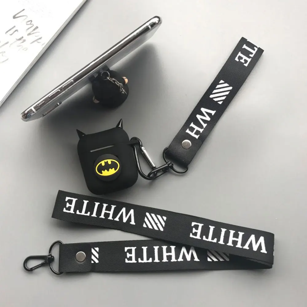 Силиконовый беспроводной чехол для наушников Marvel Super Hero, Bluetooth, защитный чехол для Airpods, аксессуары для Apple Airpods Char