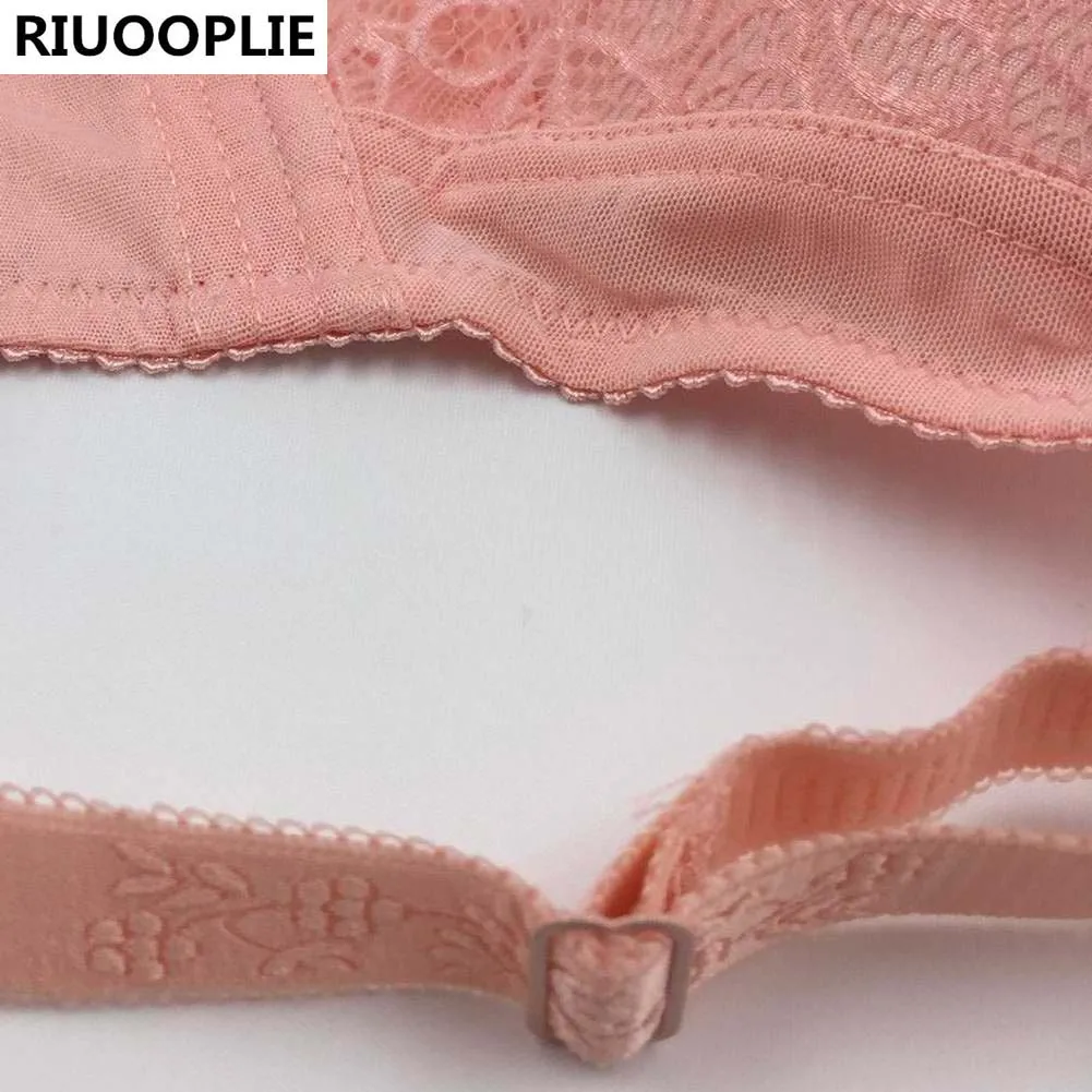 RIUOOPLIE женский сексуальный бюстгальтер без косточек большого размера кружевное нижнее белье пуш-ап Brase 80 85 90 95 100 B C