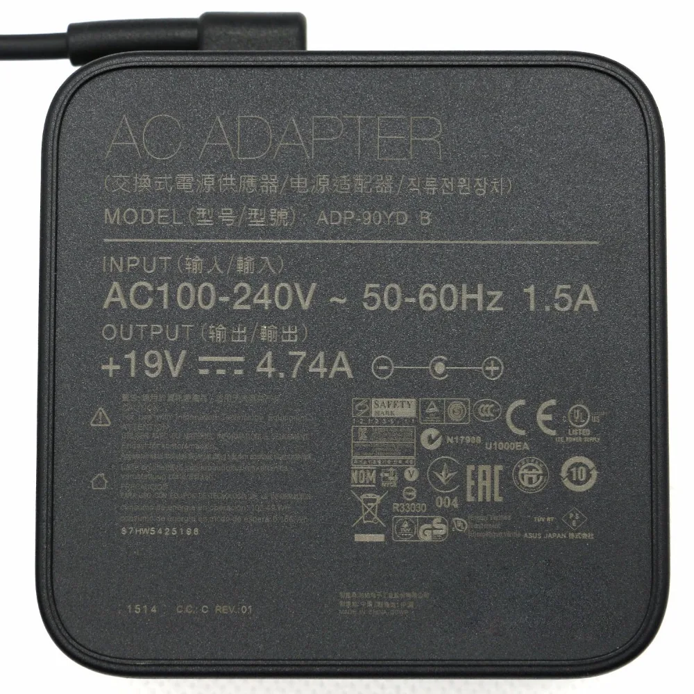 Оригинал 19V 4.74A 90W ADP-90YD B ADP-90CD дБ EXA1202YH PA-1900-34 адаптер переменного тока Питание для