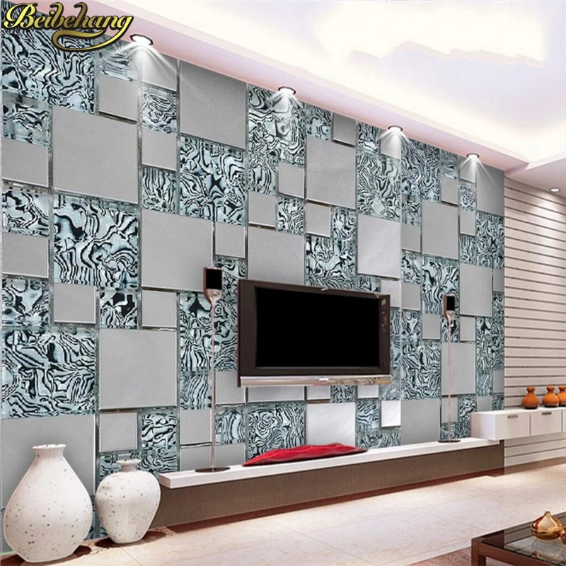 

beibehang Custom photo wallpaper large mural business fashion box metal cafe restaurant theme hotel background murals wall paper